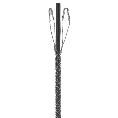 Techspan 2206-009, Heavy Duty Support Mesh Grip, Closed Mesh, Double Eye, Double Weave, 1.50''-1.99'' Cable Range, Stainless Steel