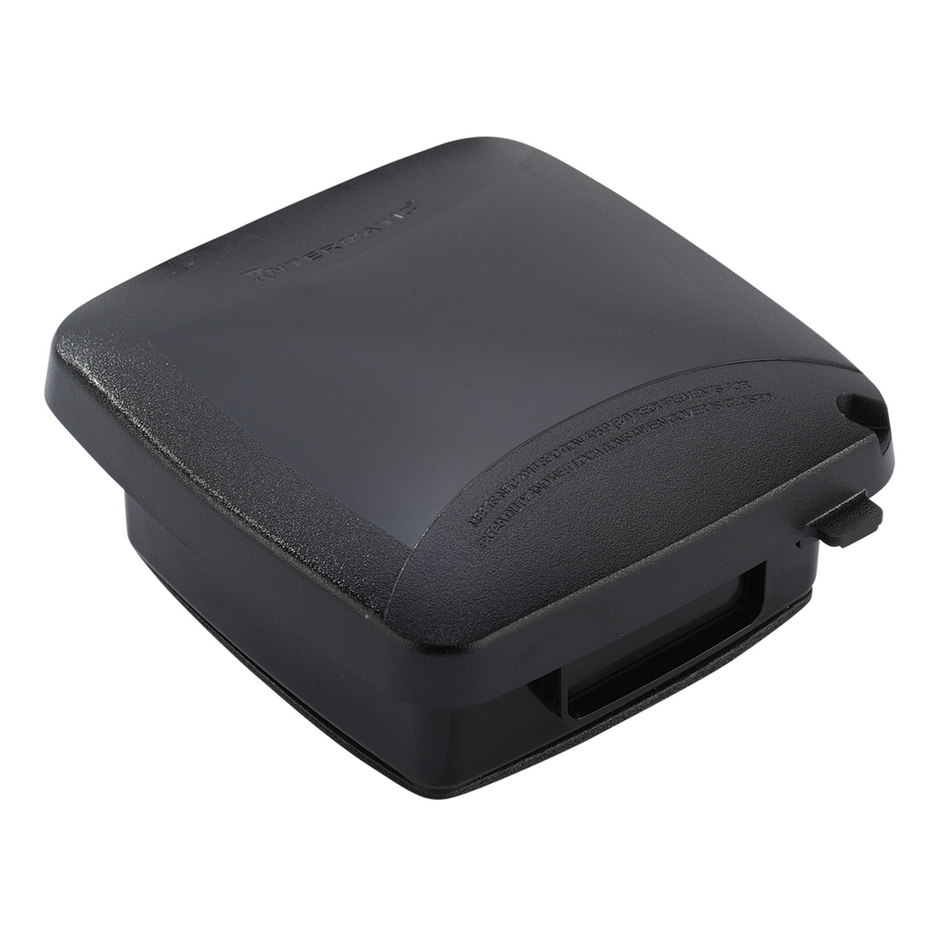 Intermatic WP5220BL, Extra-Duty Plastic In-Use Weatherproof Cover, Double-Gang, Vrt, 2.25" Black