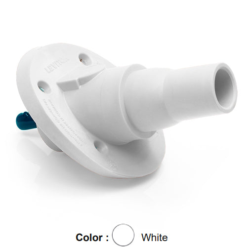 Leviton 22R24-SW, 22 Series Single Pole Cam-Type Female Panel Mount Receptacle, Industrial Grade, 30 Degree Angle, 1.00''L Threaded Stud Termination, 250-777 MCM Cable, 690 Amp Max, White