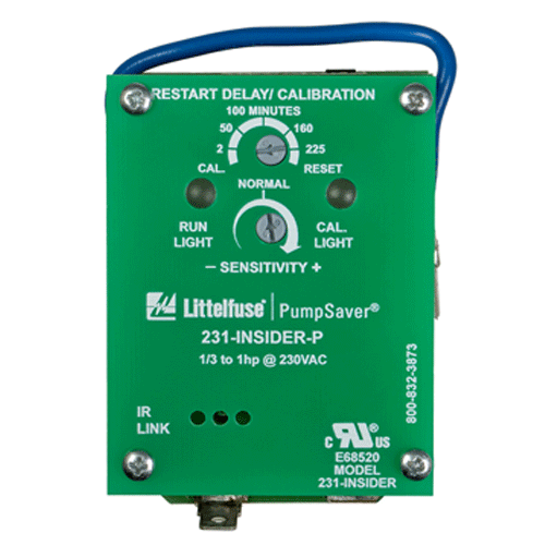 Littelfuse 231-INSIDER-P, 231-Insider-P Series, Single-Phase Pump Monitor, Voltage Sensing AC 230VAC, 1 Phase