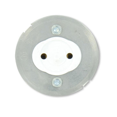 Leviton 23519, Standard Fluorescent Lampholder, Medium Base, Bi-Pin, Snap-In, Stationary, Internal Shunt, Quickwire 18AWG Solid or Str Tinned, White