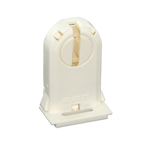 Leviton 23660-OSL, Linear Fluorescent Lampholder, T8/T12 (G13 Base) Medium Bi-Pin with Lamp-Lock, Tall Profile (30mm) Lamp Center, Slide-On Mounting, 660W-600V, White, 2 Packs