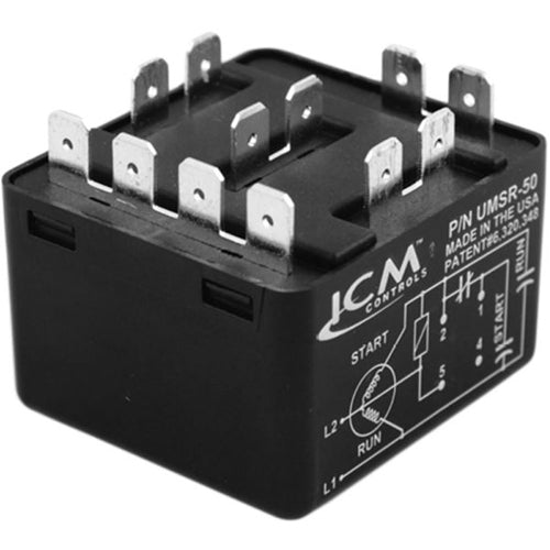 Alltemp 24-UMSR50, UMSR-50, Universal Motor Starting Relay, Voltage Sensing, Single Phase, 110-270 VAC