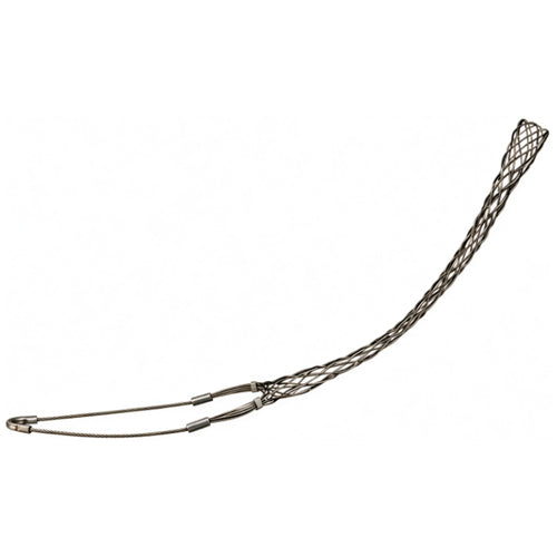 Techspan 2401-013, Standard Support Mesh Grip, Closed Mesh, Single Eye, 0.50''-0.63'' Cable Range, Stainless Steel