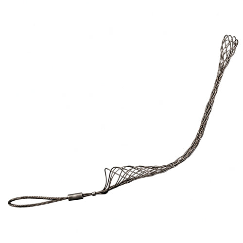 Techspan 2401-025, Standard Support Mesh Grip, Closed Mesh, Offset Eye, 0.50''-0.63'' Cable Range, Stainless Steel