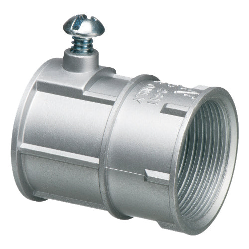 Arlington 2411, Zinc Combination Coupling, 3/4" EMT to 3/4" Female Threaded, Silver, 50 Packs