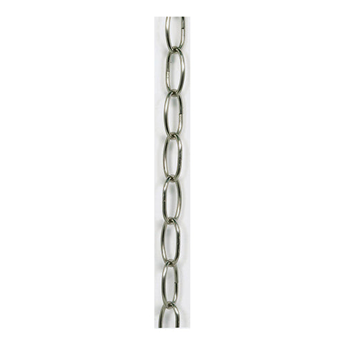 Satco 25-1069, 3' 8 Gauge Chain, Brushed Nickel Finish, 24 Packs