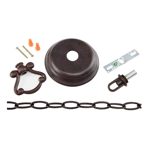Satco 25-1402, Pendant Conversion Kit, Old Bronze Finish
