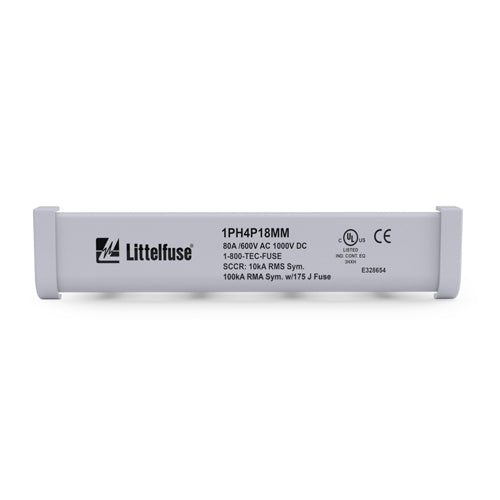 Littelfuse POWR Busbar 80A Power Distribution System, 600Vac/1000Vdc, 1 Phase, 4 Pole, 18mm² Cross Section, 1PH4P18MM