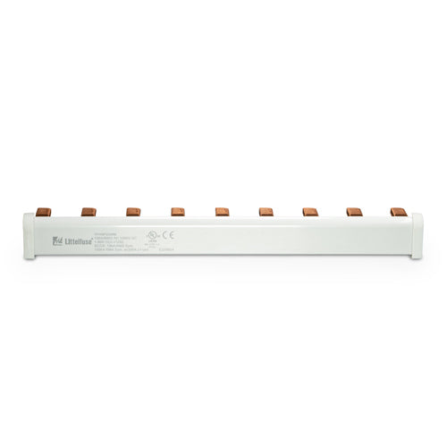 Littelfuse POWR Busbar 100A Power Distribution System, 600Vac/1000Vdc, 1 Phase, 9 Pole, 25mm² Cross Section, 1PH9P25MM