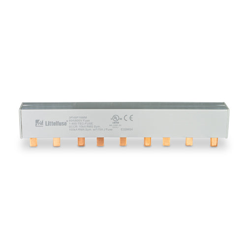 Littelfuse POWR Busbar 80A Power Distribution System, 600Vac/Vdc, 3 Phase, 9 Pole, 18mm² Cross Section, 3PH9P18MM