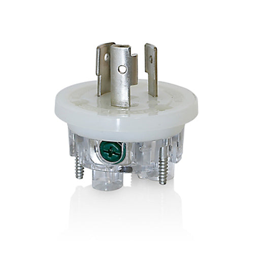 Leviton 26W47-IN, Replacement Interior for Locking Plug, 20A 125V, NEMA L5-20P, 2-Pole, 3-Wire, For Use with Wetguard Device Only