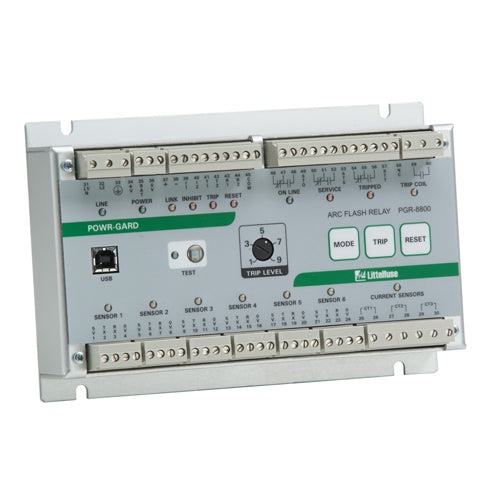 Littelfuse PGR-8800-00-CC, PGR-8800 Series, Arc-Flash Monitoring Relay, 120-240VAC/VDC, 12-48VDC,  Conformally Coated
