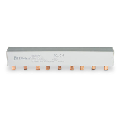 Littelfuse POWR Busbar 100A Power Distribution System, 600Vac/Vdc, 3 Phase, 9 Pole, 25mm² Cross Section, 3PH9P25MM