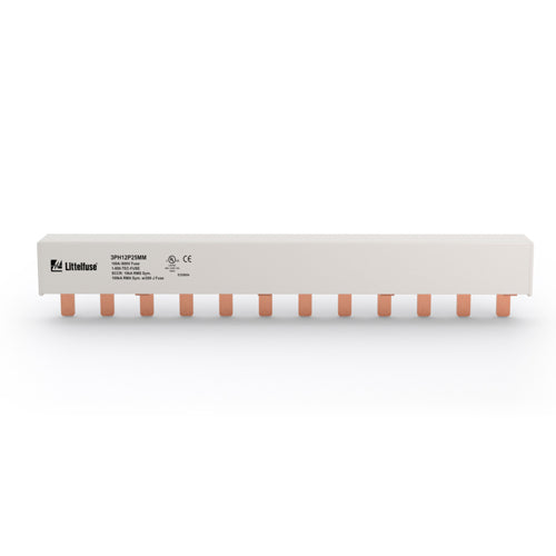 Littelfuse POWR Busbar 100A Power Distribution System, 600Vac/Vdc, 3 Phase, 12 Pole, 25mm² Cross Section, 3PH12P25MM