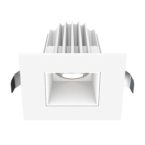 Lotus JXL-COB02-S09W-5CCT-WH-2SR-SM-WH, 2" Square White Recessed Economy LED, 120VAC, 9W, 5CCT, 550-630 Lumens, Smooth White, 36° Beam Angle