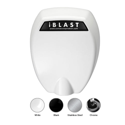 Comac C-300000000, iBlast Hand Dryer, 115-230 VAC, 725-1450 Watt, Intelligent, White