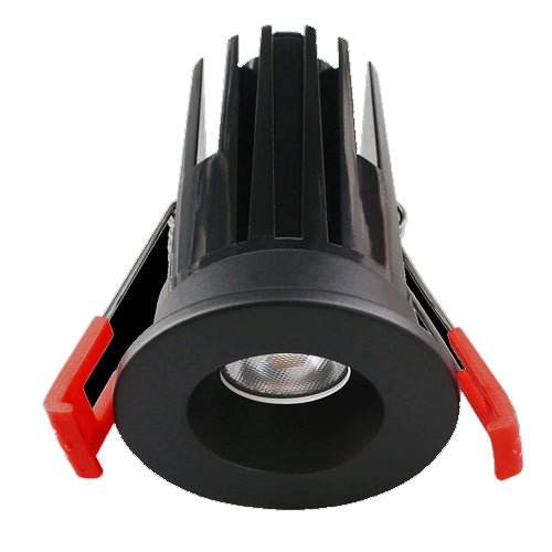 Lotus LED-1-S7W-5CCT-1RRBK, 2" Recessed LED, 120V Round Black, 7W, 5CCT, 480 Lumens, CRI 90+