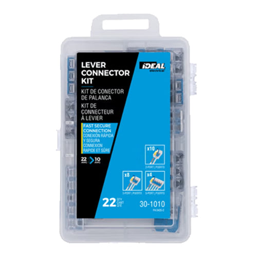 Ideal Industries 30-1010, In-Sure® Lever Connector Kit, 10 AWG, 22-Piece