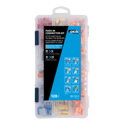 Ideal Industries 30-1011, In-Sure® Push-In Connectors Kit, 12 AWG, 128-Piece