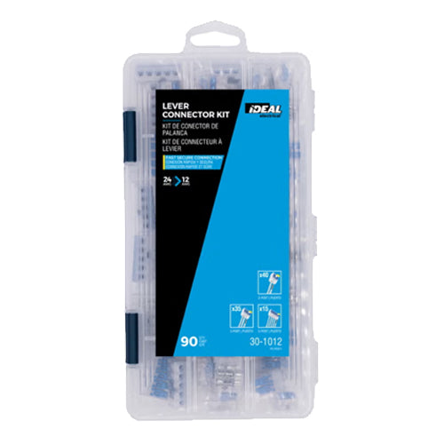 Ideal Industries 30-1012, In-Sure® Lever Connectors Kit, 12 AWG, 90-Piece