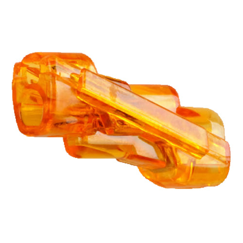 Ideal Industries 30-1042J, SpliceLine® In-Line Wire Connector, Model 42 Orange, 4 Split Ways, 2 Ports, Jar of 300
