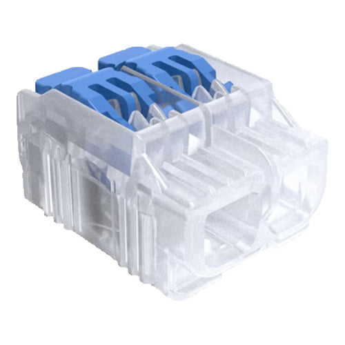Ideal Industries 30-10L22, In-Sure® Lever Wire Connector, 2-Port, Blue, Box of 150