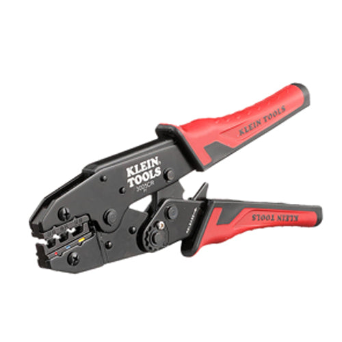 Klein Tools 3005CR, Ratcheting Crimper, 10-22 AWG - Insulated Terminals