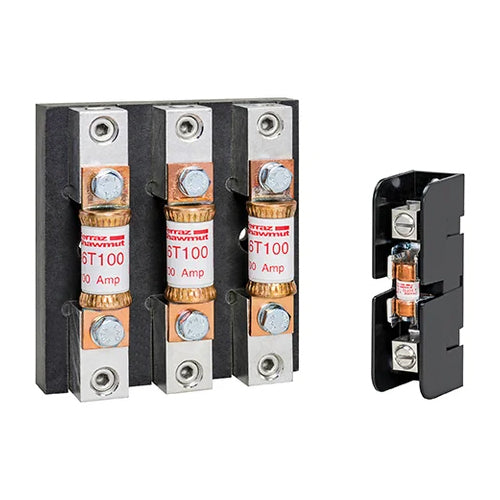 Mersen 62051T, Class T Fuse Block, 600VAC/DC, 1-Pole, 200A, Copper Box Connector