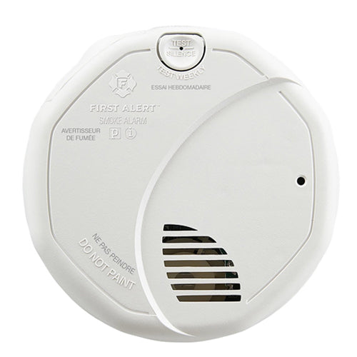BRK 1044566, Ionization and Photoelectric Dual Sensor Smoke Alarm, 120V Hardwire with 2 AA Battery Backup