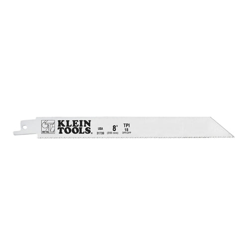 Klein Tools 31739, Reciprocating Saw Blades, 18 TPI, 8-Inch, 5-Pack