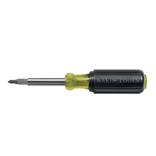 Klein Tools 32477, Multi-Bit Screwdriver / Nut Driver, 10-in-1, Phillips, Slotted Bits