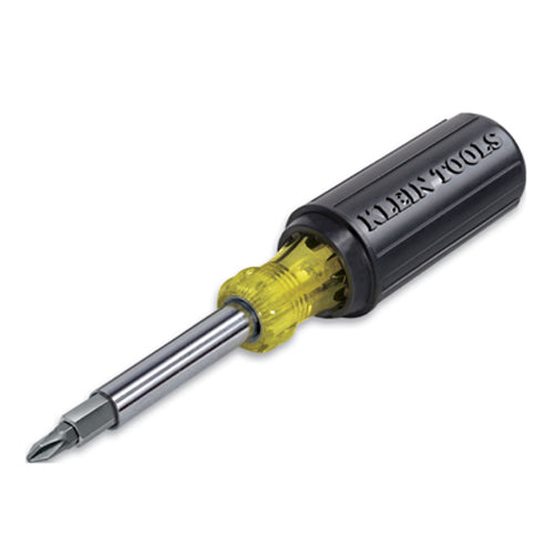 Klein Tools 32500, Multi-Bit Screwdriver / Nut Driver, 11-in-1, Phillips, Slotted, Square, TORX® Bits
