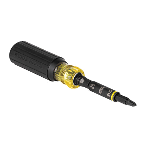 Klein Tools 32500HD, Impact Rated Multi-Bit Screwdriver / Nut Driver, 11-in-1