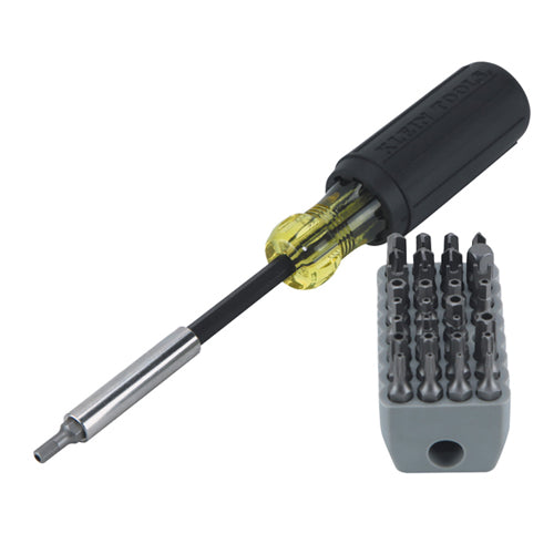 Klein Tools 32510, Magnetic Screwdriver with 32 Tamperproof Bits