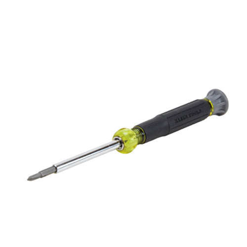 Klein Tools 32581, Multi-Bit Electronics Screwdriver, 4-in-1, Phillips, Slotted Bits
