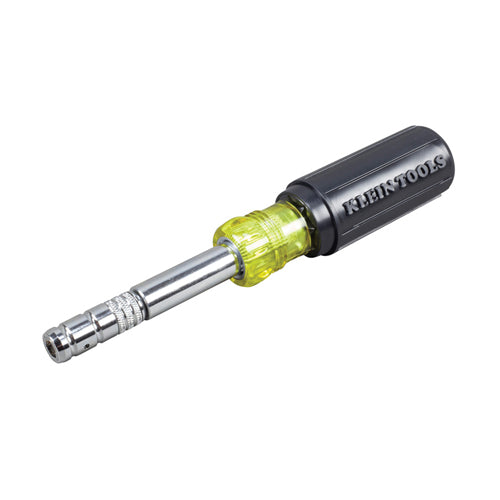 Klein Tools 32596, HVAC Slide Drive™ Multi-Bit Screwdriver / Nut Driver, 8-in-1