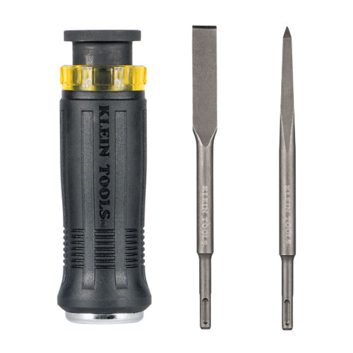 Klein Tools 32753SD, SDS Chisel Bit Set with Handle, 3-Piece