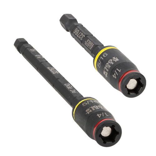 Klein Tools 32768, 3-in-1 Impact Flip Socket Set, 1/4-Inch, 5/16-Inch, 2-Piece
