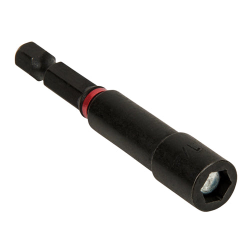 Klein Tools 32792, S2 Steel Pro Impact Power Bits, 1/4-Inch Nut Driver, Red, 3-Pack