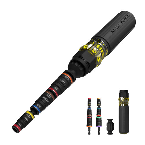 Klein Tools 32914HD, 14-in-1 Impact Rated Flip Socket Set