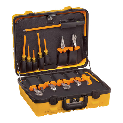 Klein Tools 33525, 1000V Insulated Utility Tool Kit in Hard Case, 13-Piece