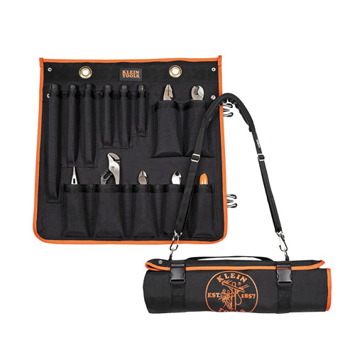 Klein Tools 33525SC, 1000V Insulated Utility Tool Kit in Roll Up Pouch, 13 Piece
