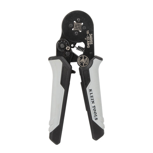 Klein Tools 34055, Ratcheting Ferrule Square Crimper, 10 to 22 AWG Wire