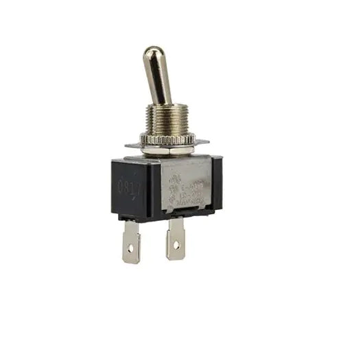 Techspan 35-078, Heavy Duty Toggle Switch, On-Off Circuit, Single Pole/Single Throw (SPST), 15A, Metal Bat Actuator