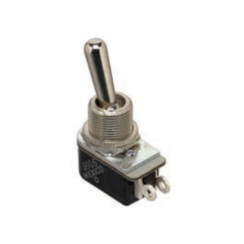 Techspan 35-160, Medium Duty Toggle Switch, On-Off Circuit, Single Pole/Single Throw (SPST), 6A, Metal Bat Actuator, Solder Terminal