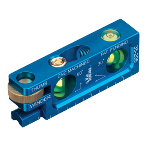 Ideal Industries 35-206, Precision Level 3.5" 2+ Vials w/Jaw