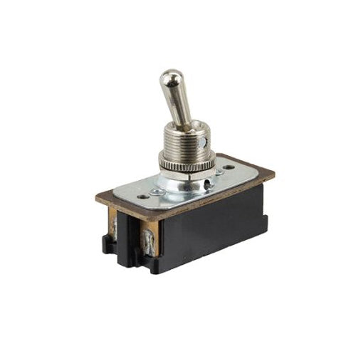 Techspan 35-3070, Heavy Duty Toggle Switch, On-Off Circuit, Single Pole/Single Throw (SPST), 16A, Metal Bat Actuator, Screw Terminal