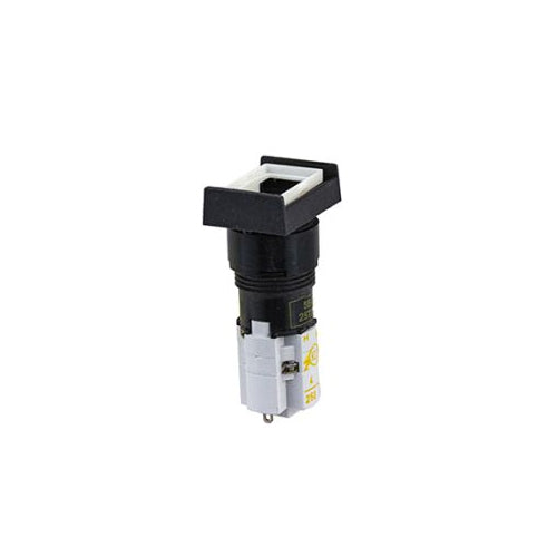 Techspan 35-3432, Lighted Push Button Switch, (1NC)/(1NO) Circuit, Single Pole/Double Throw (SPDT), 4A, Rectangle Actuator, Solder Eyelet Terminal