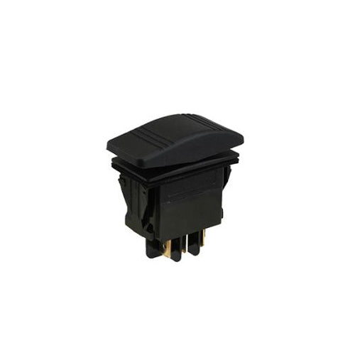 Techspan 35-3590, Automotive/Marine Rocker Switch, On-Off-On Circuit, Double Pole/Double Throw (DPDT), 20A, Quick Connect Terminal